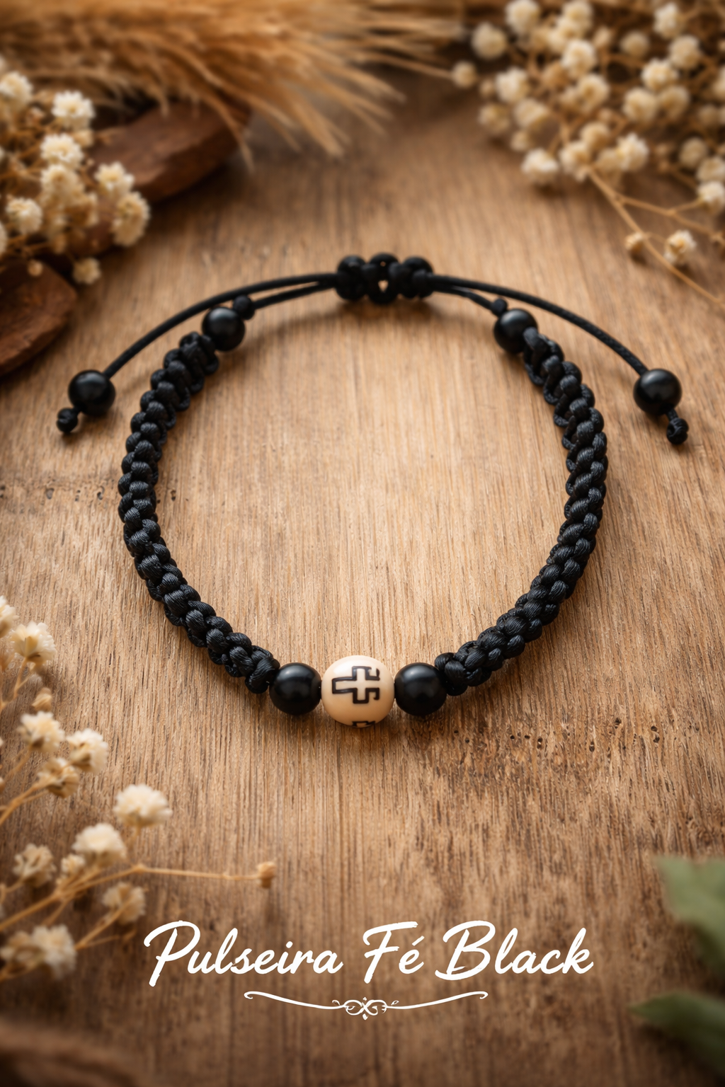 Pulseira Fé Black